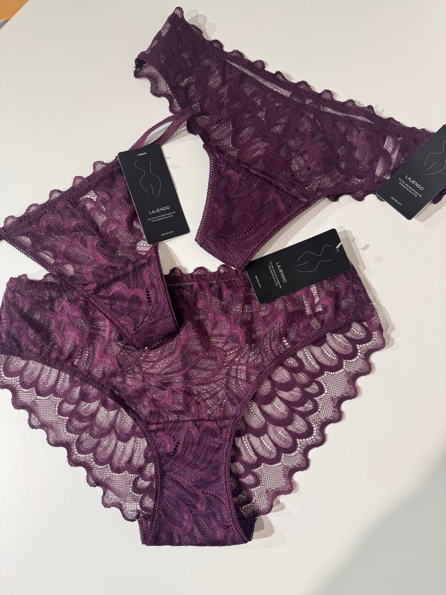 Peacock Lace Thong