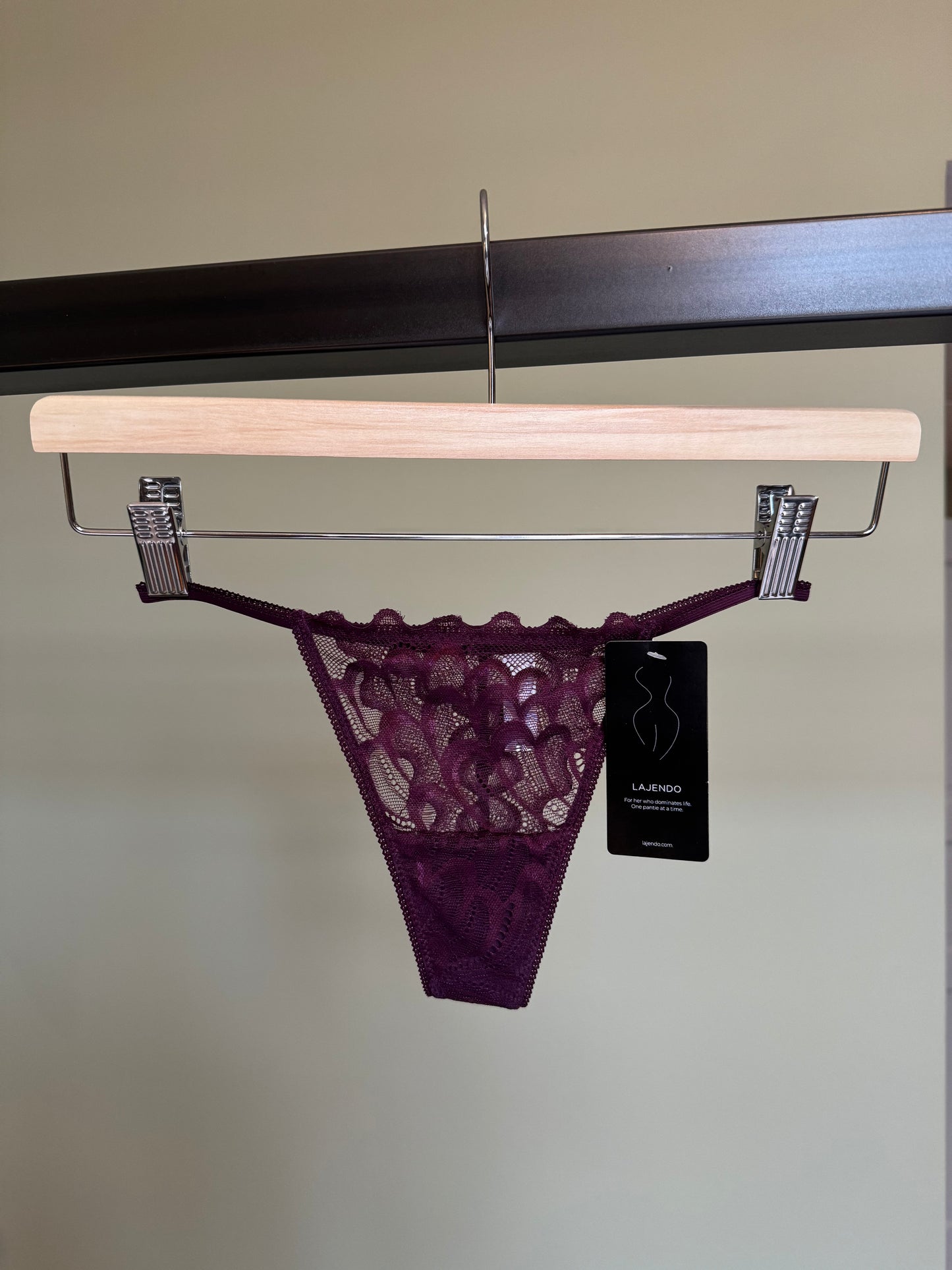 Peacock Lace Thong
