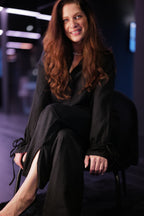 Lajendo lounging to lounge set with tie details and soft fit