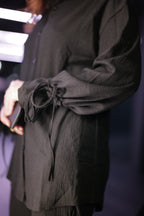 Lajendo lounging to lounge set with tie details and soft fit